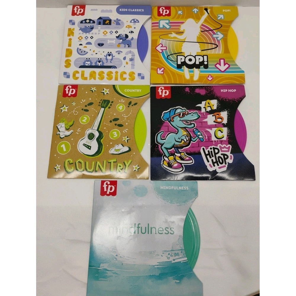 Fisher-Price Rockin' Record Player Musical Toy Records (5) for Turntable Plastic